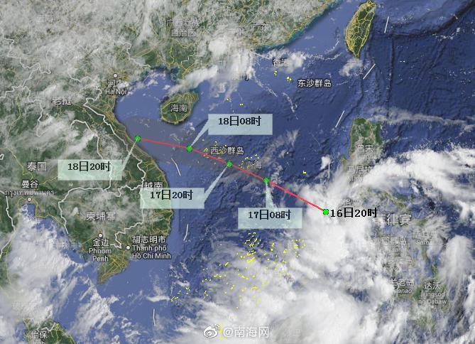 南海热带低压最新动态分析